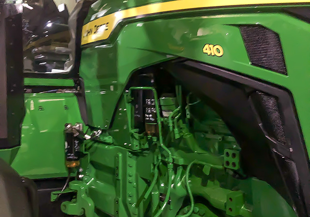 Professional agricultural equipment detailing examples